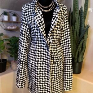 Checkered reworked coat